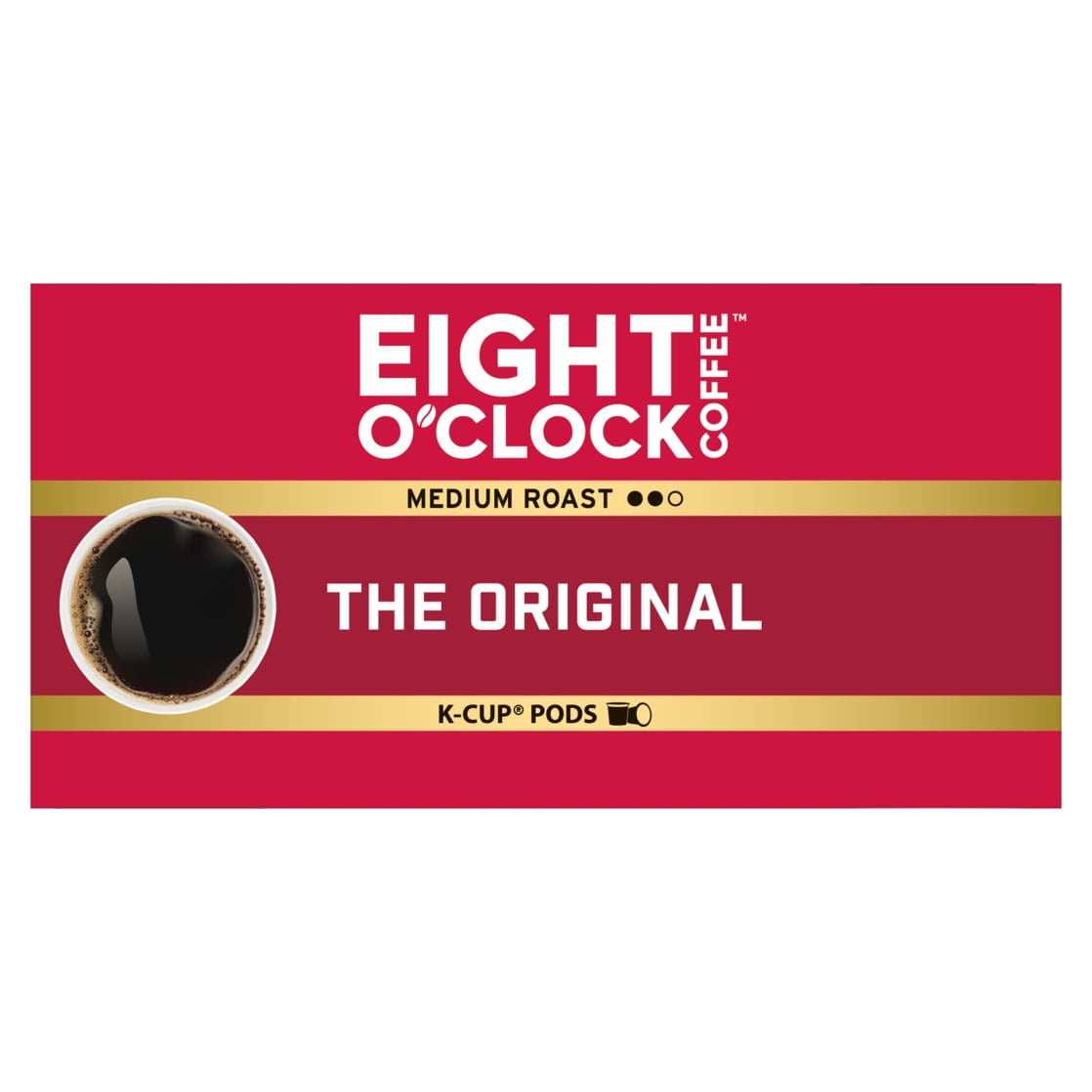 Eight O'Clock Value Pack K-Cup Pods Medium Roast Ground Coffee The Original - 32 Ct