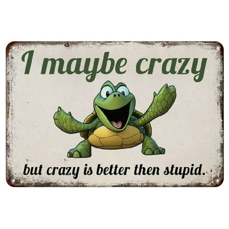1pc, funny Turtle Sign, vintage Metal Tin Signs, indoor And Out Door Decor, wall Art Hanging Decoration, metal Wall Decor, coffee Sign, porch Decor, yard Decor, garden Decor, scene Decor