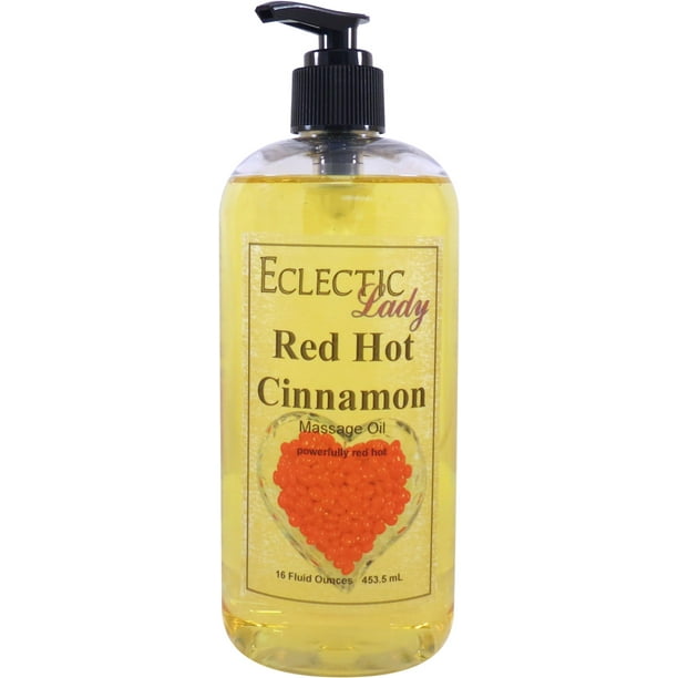 Red Hot Cinnamon Massage Oil, 16 oz