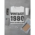 thumbnail image 3 of Vintage Since 1980 Men T-Shirt, Male Medium, 3 of 4