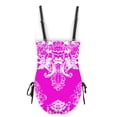 thumbnail image 6 of Busydd Womens Swimsuits Fashion Square Neck Monokini Swimsuits Colorful Print Tummy Control Swimwear High Waisted Halter Beachwear Summer Modest Full Coverage Tie Side One Piece Swimsuit, 6 of 6