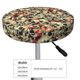 thumbnail image 4 of Balery Skulls1 Fundas de asiento para taburete de bar redondo de tela de terciopelo ajustables que protegen de arañazos y manchas para sillas de 14 a 17 pulgadas.-12 inch, 4 of 7