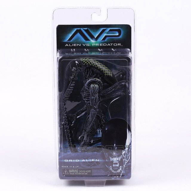 NECA Alien vs Predator Xenomorph/Kokor Alien/Grid Alien PVC figura de acción juguete de modelos coleccionables zhangmengya LED