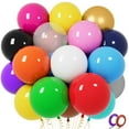 thumbnail image 1 of Globos de fiesta QIKOOLAA de 18 pulgadas, colores surtidos, 32, 1 of 6