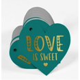thumbnail image 3 of Inkdotpot Real Gold Foil Love Is Sweet Wedding Tag Favor Hang Paper Tag 100 Pieces, 3 of 8