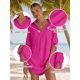 thumbnail image 4 of Traje de baño MOHHOM Coverup para mujer, traje de baño Rose Red S, 4 of 7