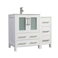 thumbnail image 3 of Vanity Art 42-inch Bathroom Vanity Set with Ceramic Top, White, 3 of 5