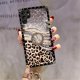 thumbnail image 1 of Funda de teléfono cuadrada con soporte de anillo de diamante con estampado de leopardo para Samsung Galaxy A54, A53, A52, A51, A71, A42, A32, A33, A72, A82, A04, A50, A70, A13 qiuyongmign unisex, 1 of 2