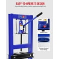 thumbnail image 3 of Shininglove 6-Ton H-Frame Hydraulic Shop Press w/Stamping Plates & Relief Valve – Heavy-Duty Floor Press for Bending, Straightening Metal, Bearings, U-Joints (35.4" Height), 3 of 6