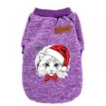 thumbnail image 2 of Pet Cat Dog Christmas Dress Sweater Warm Cold Sweatshirt Christmas Shirt Romper Apparel Clothing, 2 of 8