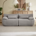 thumbnail image 3 of CQSXDA Cloud Boneless Loveseat Sofa, Modern Oversized Couch with Modular Design for Your Living Space, Grey, 3 of 5