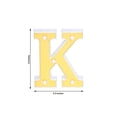 thumbnail image 3 of Efavormart 6" 3D Gold Marquee Letters 5 LED Light Up Letters Warm White LED Letter Lights - K, 3 of 10