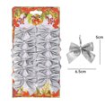 thumbnail image 3 of 120/12PCS Small Red Bow Pendant Christmas Tree Bow Pendant Home New Year Party Garland Gift Box Decoration DIY Handmade Supplies, 3 of 5