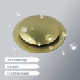 thumbnail image 4 of Tapón de desagüe para bañera HIDROP Universal, desplegable, dorado cepillado, 4 of 8