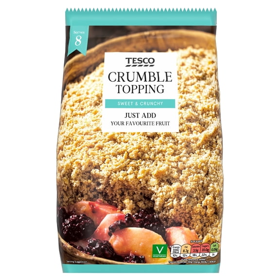 Tesco Family Size Crumble Mix 450G, Imported from Britain