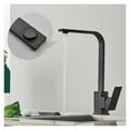 thumbnail image 4 of Square Kitchen Faucet, Matte Black Polished Chorme Hot And Cold Kitchen Sink Tap, 360 Degree Rotation Mixer Deck Mounted Water Tap ,Made to Last, 4 of 7