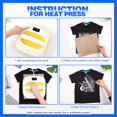 thumbnail image 6 of HTVRONT Lemon Yellow 10" x 10" Sublimation Heat Press Machine Portable t-shirt Press Machine Iron Press for Clothes & Hat, 6 of 8