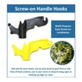 thumbnail image 5 of 2 Pack Multi-Purpose Plastic Handy Hook Utility Hook Screw On Pole Attachment Kit Green & Red, 5 of 5