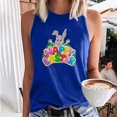 thumbnail image 2 of Camiseta sin mangas de verano de Pascua con cuello redondo suelto informal estampado para mujer Fridja  qr2242, 2 of 5
