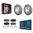 thumbnail image 1 of Transit Auto Rear Coated Disc Brake Rotors and Ceramic Pads Kit for Car Genesis G70 Kia Stinger G80 KGC-102825, 1 of 11