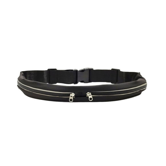 Langgg Ceinture D\'entraînement Physique en Polyester Sac de Sport Sans Rebond Poche de Rangement pour la Taille