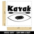 thumbnail image 2 of Kayak Doodle Self-Inking Rubber Stamp Ink Stamper - Green Ink - Small 1 Inch, 2 of 7