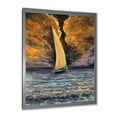 thumbnail image 2 of Designart 'Sailship On The Ocean At Morning' Nautical & Coastal Framed Art Print, 2 of 4