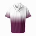 thumbnail image 4 of Mens Sun Hoodie UPF 50+ Short Sleeve Hooded Sun Tee, Relaxed Fit Quick Dry Uv Protection Fishing Shirt Camping Top Dark Purple Xl, 4 of 4