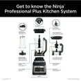 thumbnail image 5 of Ninja Professional Plus Kitchen System Blender, Smoothies, Crush, 5 Auto-iQ Preset Programs, 1400PW, 72 Oz, BN800 Silver, 5 of 14