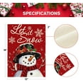 thumbnail image 5 of SM-XLHN Let It Snow Snowman Snowflake Christmas Garden Flag 12x18 Inch Double Sided, Blue Winter Farmhouse Yard Outdoor Decorative Flag, 5 of 6