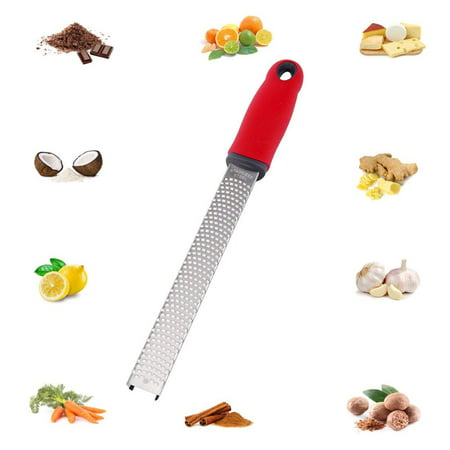 Jeobest 1PC Cheese Grater Lemon Zester - Cheese Grater Handheld - Cheese Zester Grater - Stainless Steel Grater Citrus Lemon Zester & Cheese Grater & Potato Zester Professional Zesting Tool