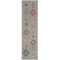 thumbnail image 1 of homeroots home decor 385794 2’ x 8’ Gray and Multicolor Geometric Runner Rug, 1 of 1