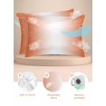 thumbnail image 2 of Orange Ombre Pillow Cases King Size Set of 2, Smooth Satin Pillowcase for Hair and Skin, Modern Gradient Abstract Art Decorative Cooling Bed Pillow Covers with Zipper, 20x36 Inches, 2 of 5