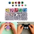 thumbnail image 3 of AMLESO Serenable 1120Pcs Wiggle Googly Eyes Self Adhesive Crafts Eyes DIY Colorful, 3 of 8