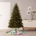 thumbnail image 6 of Salouo Paisley Christmas Tree Skirt 36" Farmhouse Christmas Decorations Snowman Xmas Tree Skirt Tree Mat for Holiday Party Decor, 6 of 8