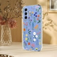 thumbnail image 6 of Compatible with Samsung Galaxy A36 5G Case Clear with Flower Design, Cute Soft Silicone TPU Floral Aesthetic Women Girls Transparent Protective Shockproof Anti-Scratch Anti-Yellow Phone Cover, B, 6 of 9