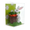 thumbnail image 5 of Bunny With Easter Basket Filled With Carrots Tabletop Figurine 3 Inches Tall, 5 of 5