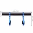 thumbnail image 5 of Jadeshay Soporte de Doble Manillar para Bicicleta, Soporte de Montaje de extensión para Bicicleta, luz, Linterna, velocímetro(Azul), 5 of 5