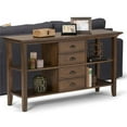 thumbnail image 2 of Atlin Designs Console Table in Rustic Natural Aged Brown, 2 of 5