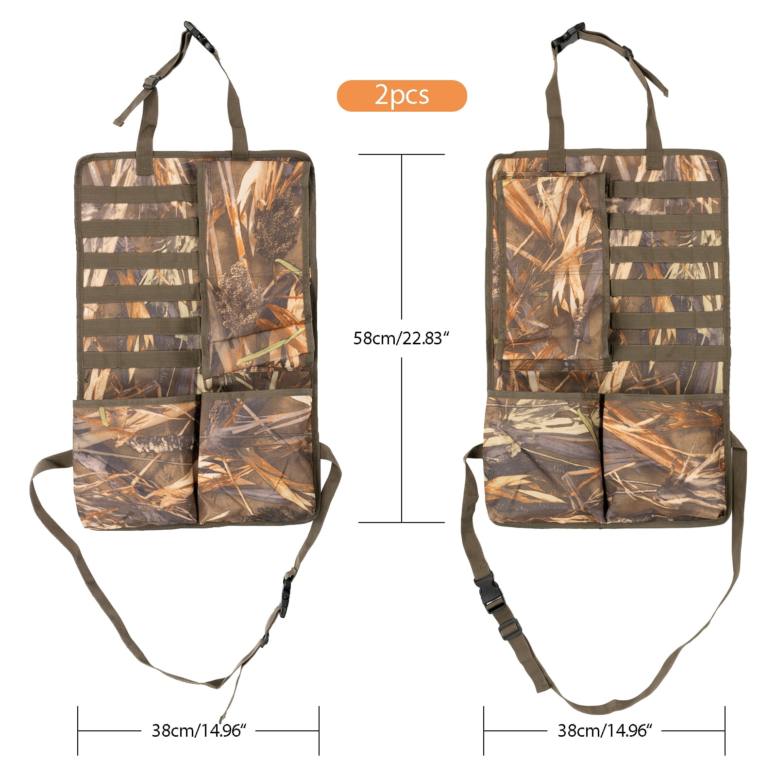 AUTOXBERT 2-Pack Vehicle Seat Back Storage Bag Organizer for Cars SUV Pickup Truck