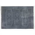 thumbnail image 3 of 8â€™ x 10â€™ Blue and Ivory Batik Area Rug, 3 of 3