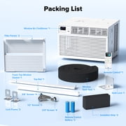 KISSAIR Window Air Conditioner, for Small Room AC Unit air conditioner Easy Installation, Cools up to 350 Sq. Ft