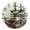 Black, variant on Round Clock Gold Clock 9.84*9.84 Inch Round Art Clock Decorative Clock Creative Clock Dual-Purpose Clock Wall Clock Clock Fashion Decoration Cartoon Ship