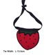 thumbnail image 2 of Baberos para perros y gatos, bufanda, collar, ajustable, para mascotas, lindo pañuelo con forma de corazón (fresa M), 2 of 3