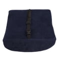 thumbnail image 2 of M Buder Ergonomic Memory Foam Lumbar Support Pillow Pure Color Plush Back Cushion for Home Office Car Gaming Chair Navy Blue Washable Cover Pain Relief Contour 12.99 inches / 33 cm, 2 of 4