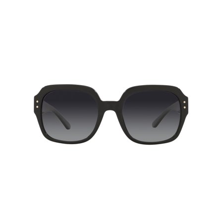 Tory Burch TY 7143U Plastic Womens Square Polarized Optical Sunglasses Black 56mm Adult