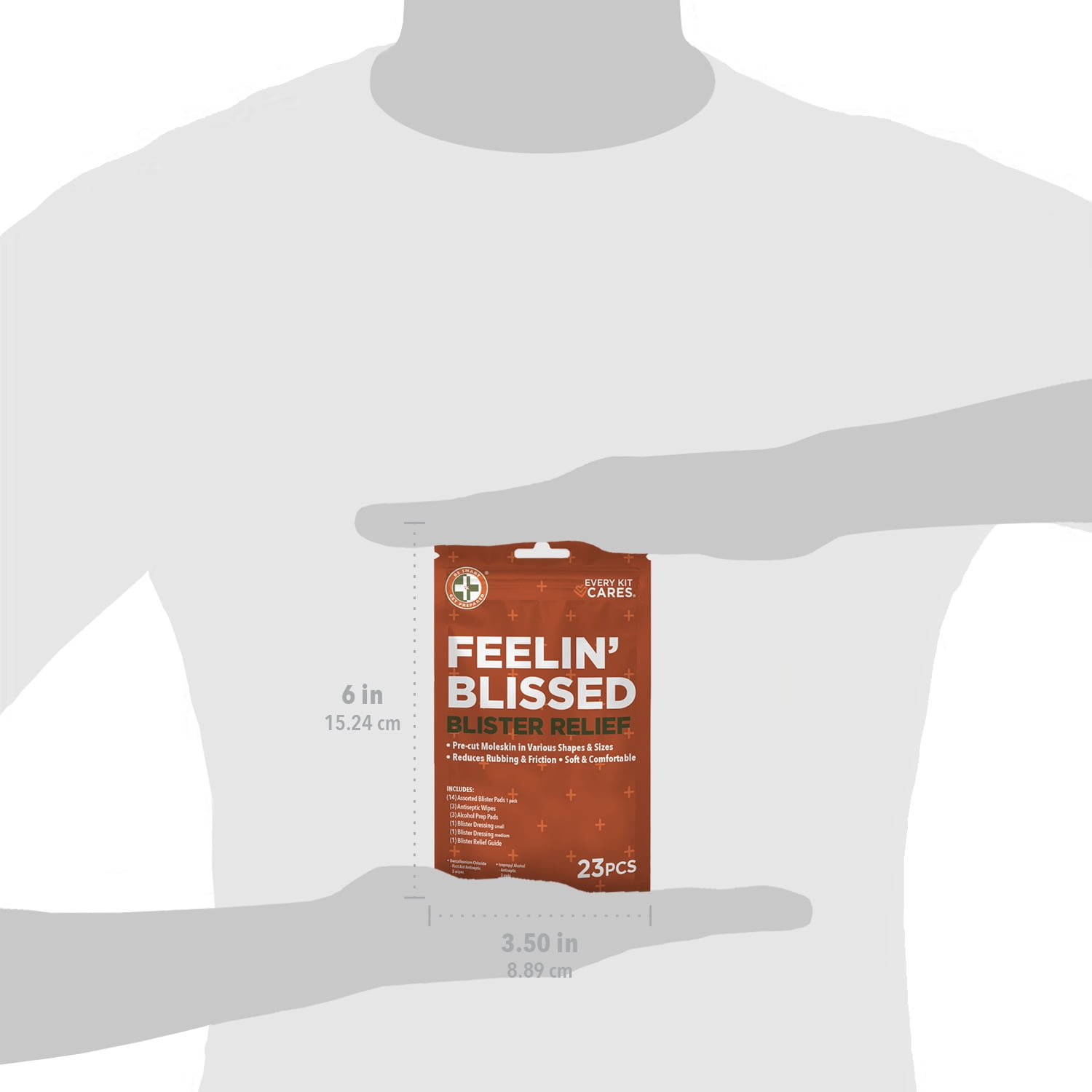 Be Smart Get Prepared Blister Relief Kit, 23-Piece Moleskin