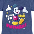 thumbnail image 3 of Disney - Mickey Point To The Future - Youth Girls Short Sleeve Graphic T-Shirt, 3 of 5