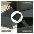 thumbnail image 5 of Ainfox 6 Piece Upholsterd Storage Modular Couch Set, Reversible Sleeper Couches, Modular Sectional Sofas Seats Dark Gray, 5 of 8