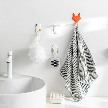 

Bcloud Storage Hook Unique Shape Waterproof PVC Decorative Animal Shaped Space-saving Wall Hook for Home
